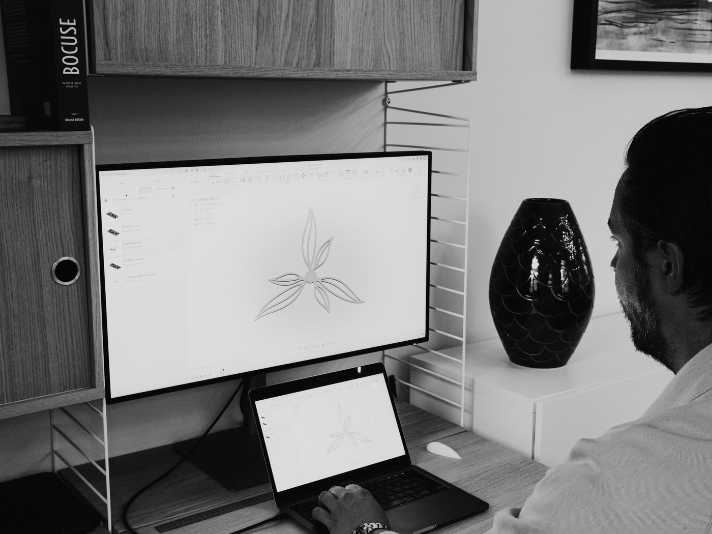 Studio, designing a shape