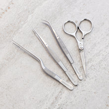 Tweezer set + scissors – fine tip